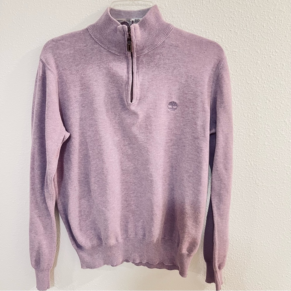 Timberland women’s cotton pullover sweater. Lavender. Size medium. M